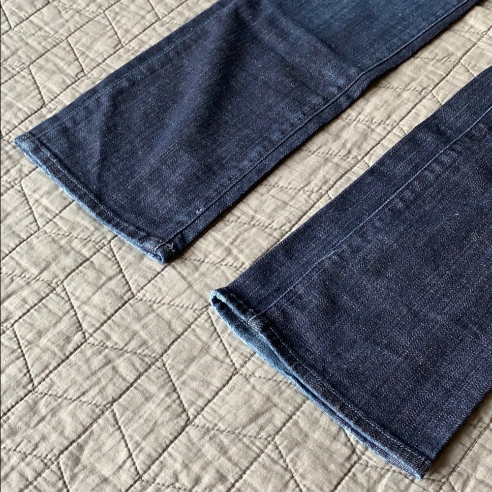 7 FOR ALL MANKIND Straight Leg Dark Wash Jeans - Picture 3 of 16